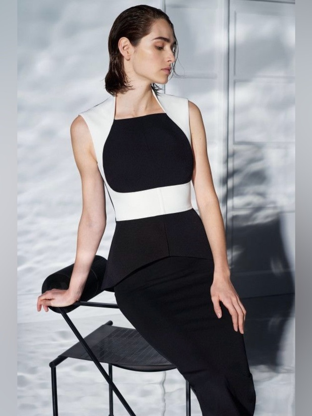 Safiyaa Eralia Monochrome Top